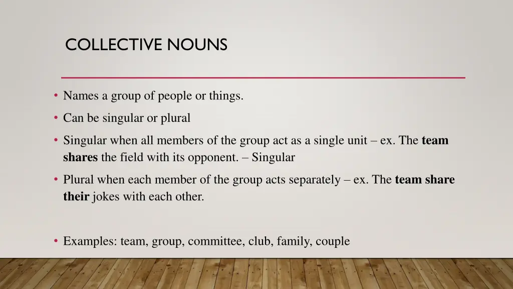collective nouns