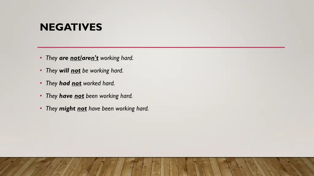negatives