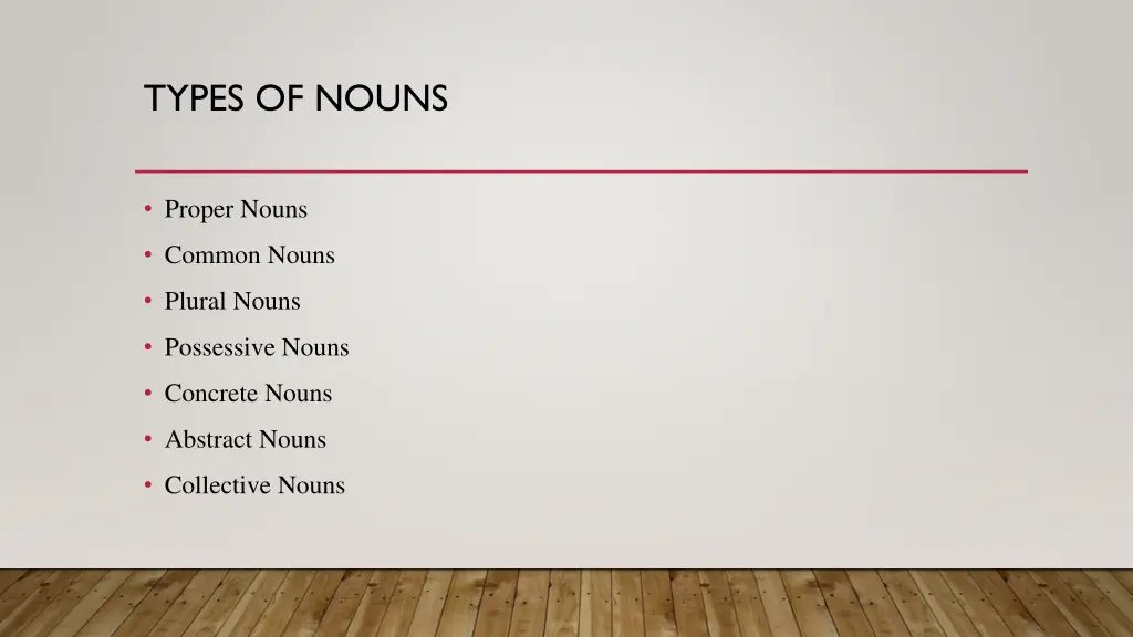 types of nouns