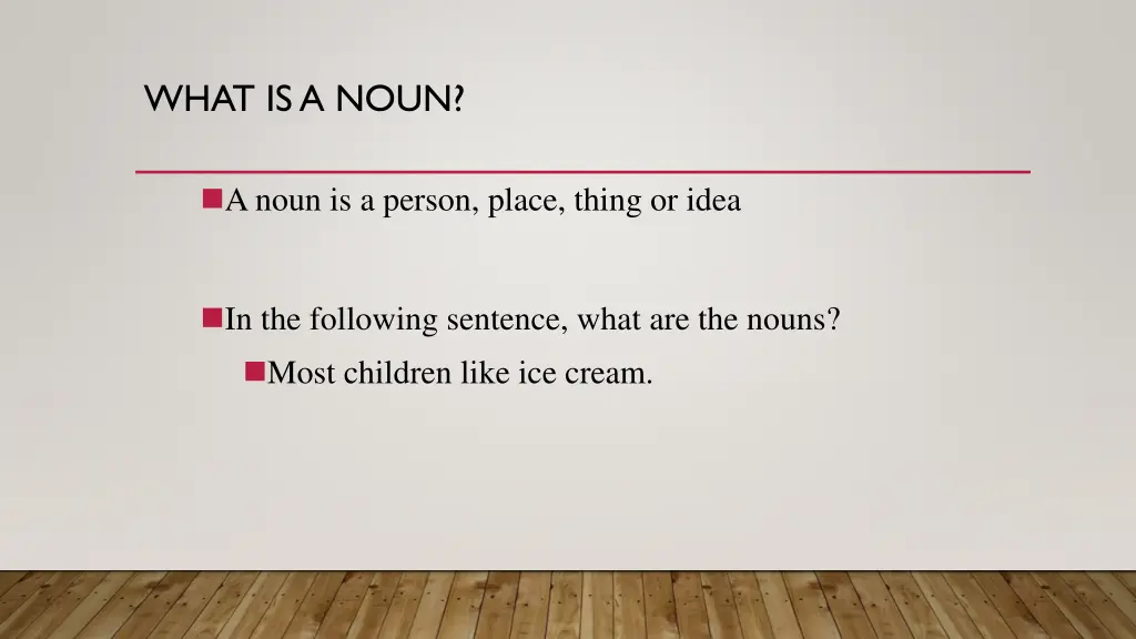 what is a noun