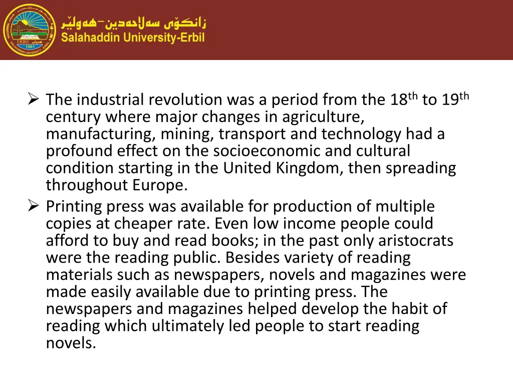 the industrial revolution was a period from