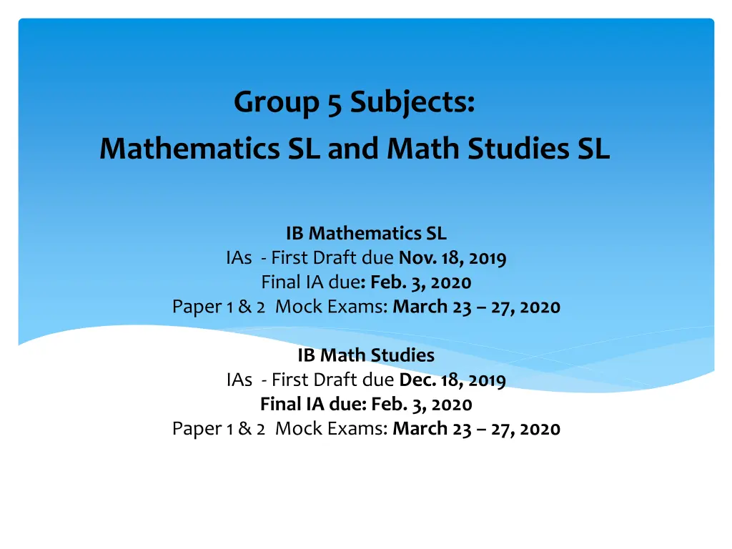 group 5 subjects
