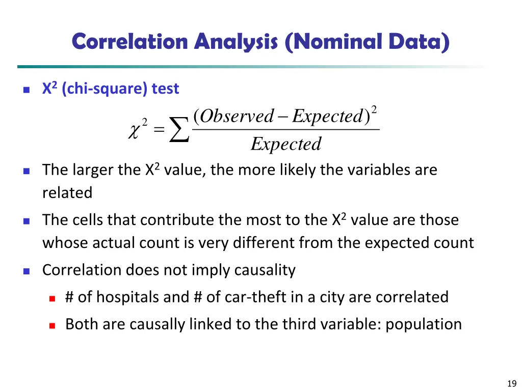 correlation analysis nominal data