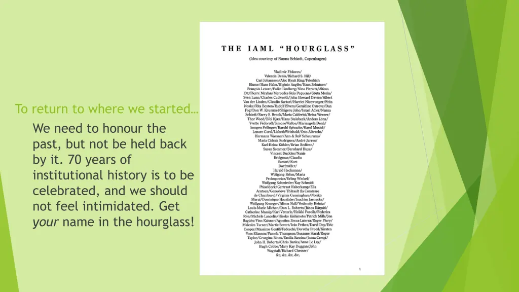 to return to where we started we need to honour