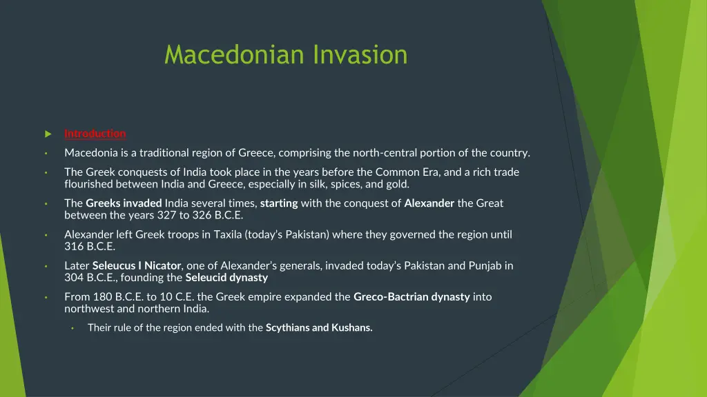 macedonian invasion