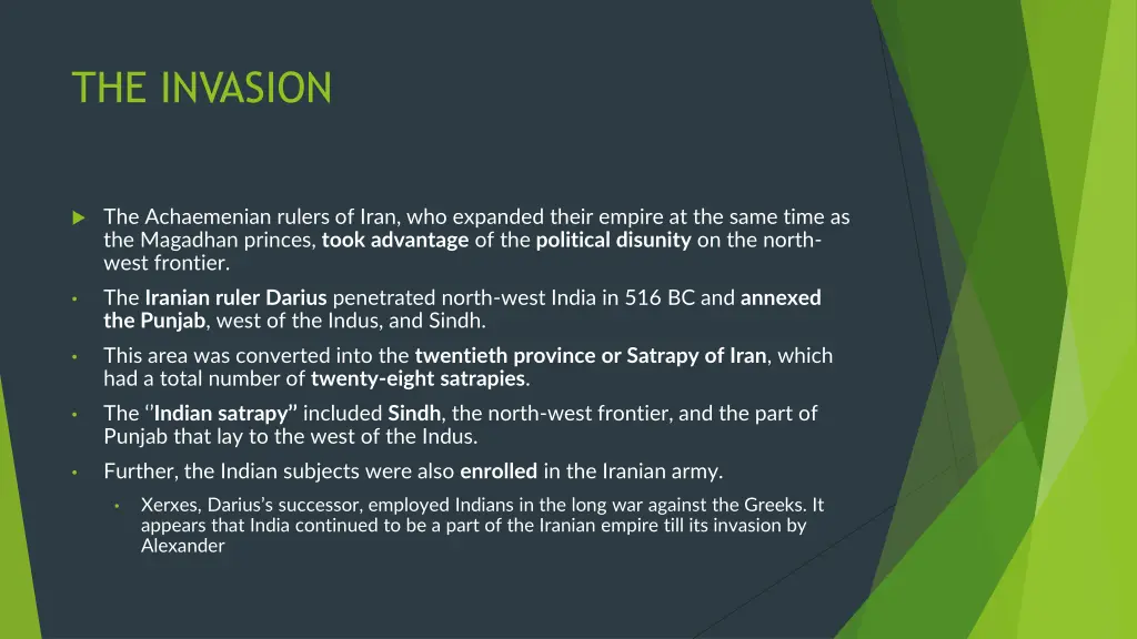 the invasion