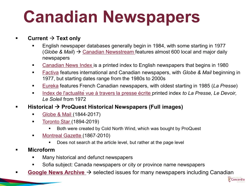 canadian newspapers