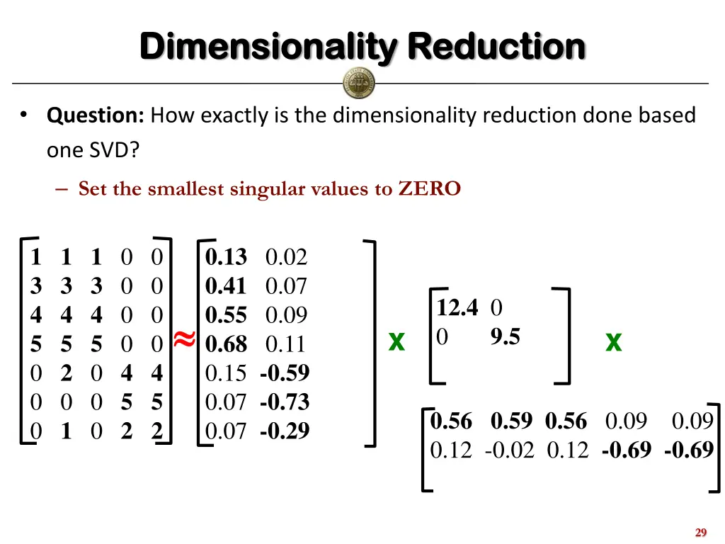 dimensionality reduction dimensionality reduction 2