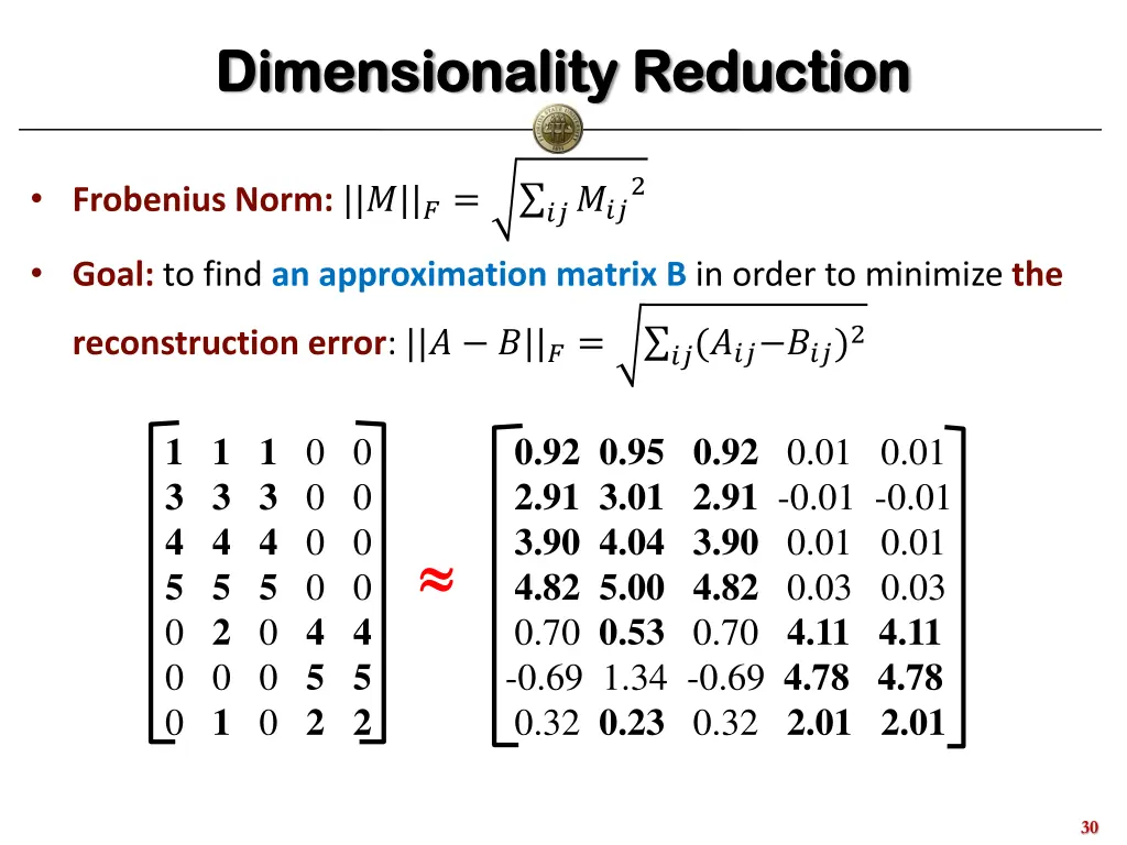 dimensionality reduction dimensionality reduction 3