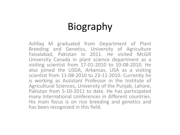 biography