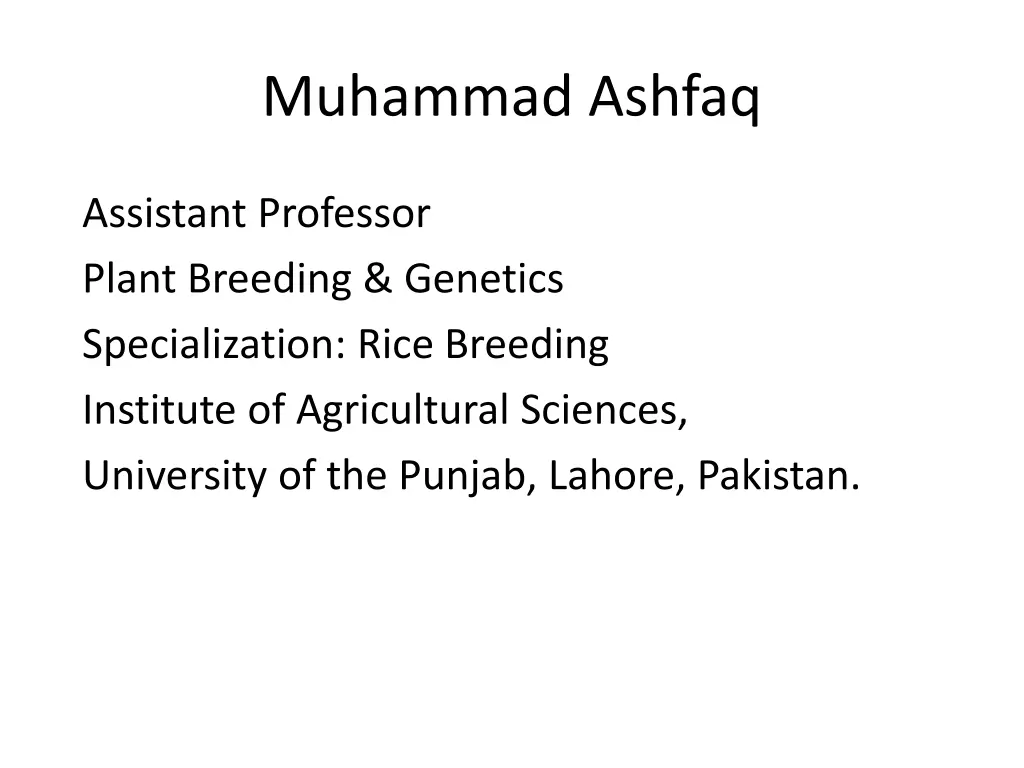 muhammad ashfaq