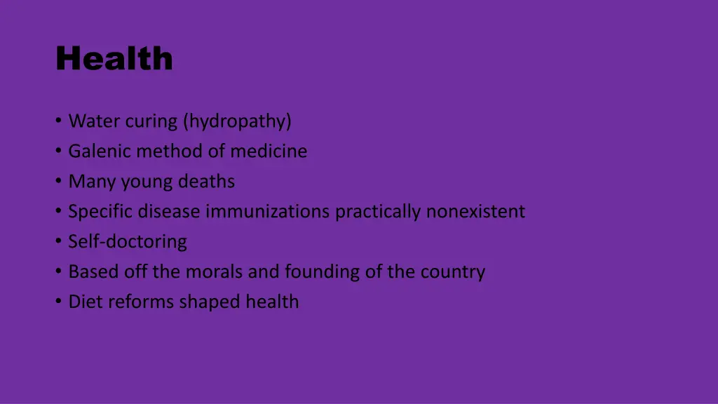health