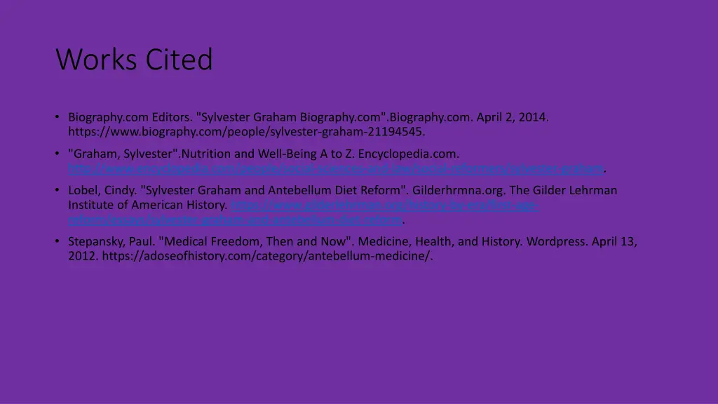 works cited
