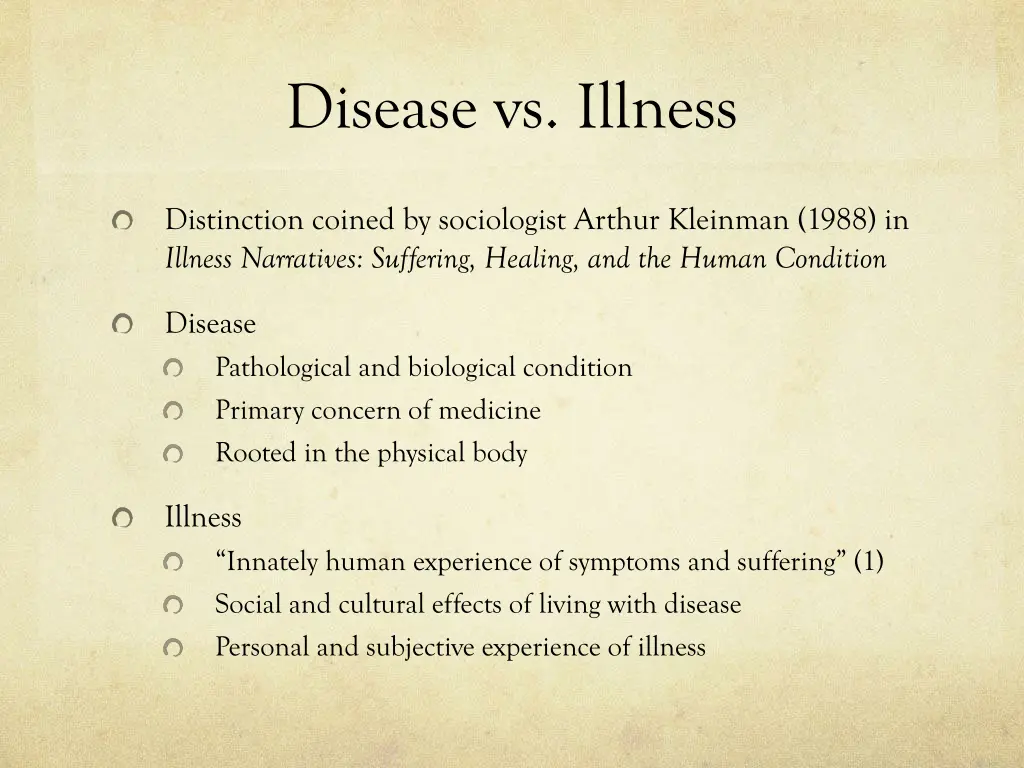 disease vs illness
