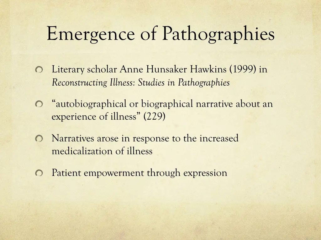 emergence of pathographies