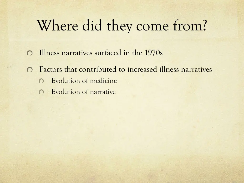 where did they come from