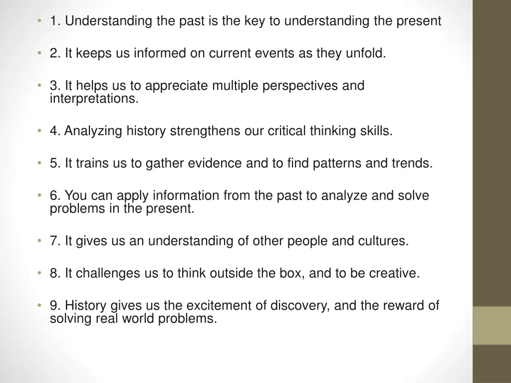 1 understanding the past