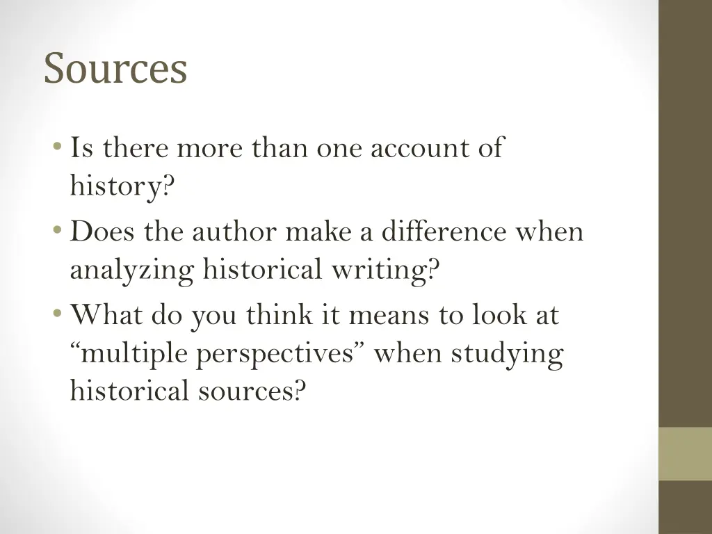 sources
