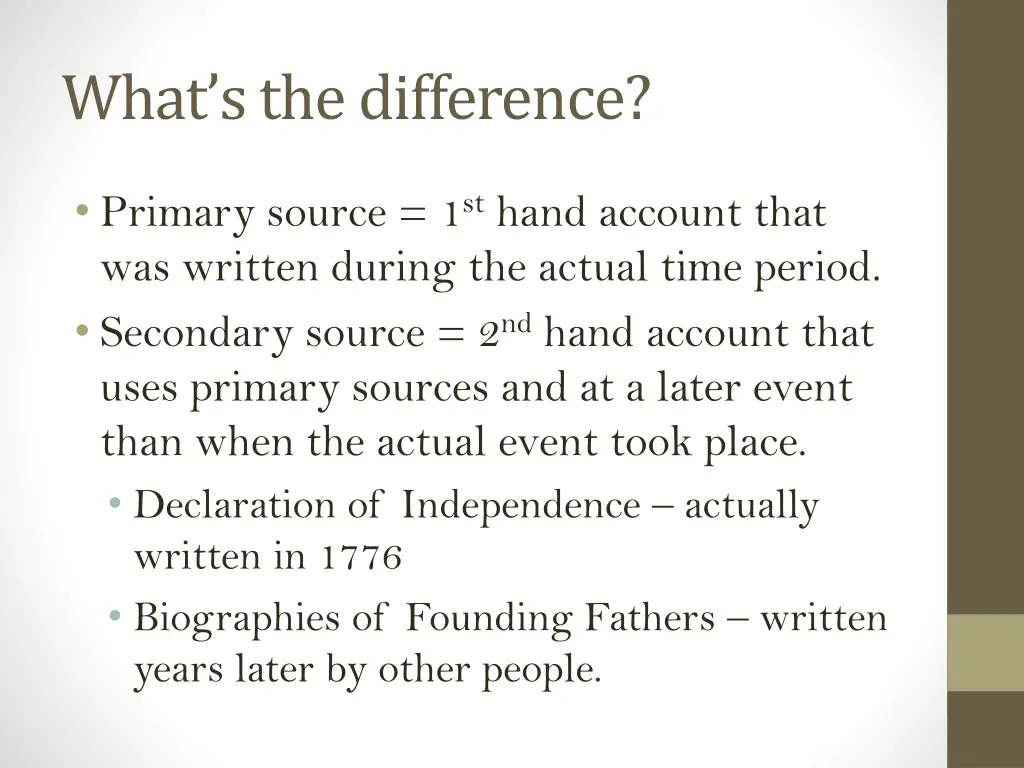 what s the difference