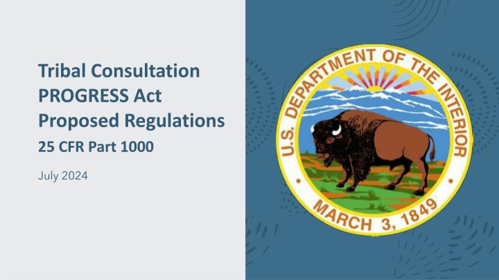 tribal consultation progress act proposed