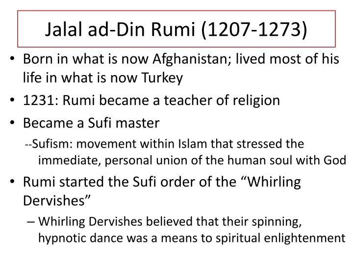 jalal ad din rumi 1207 1273