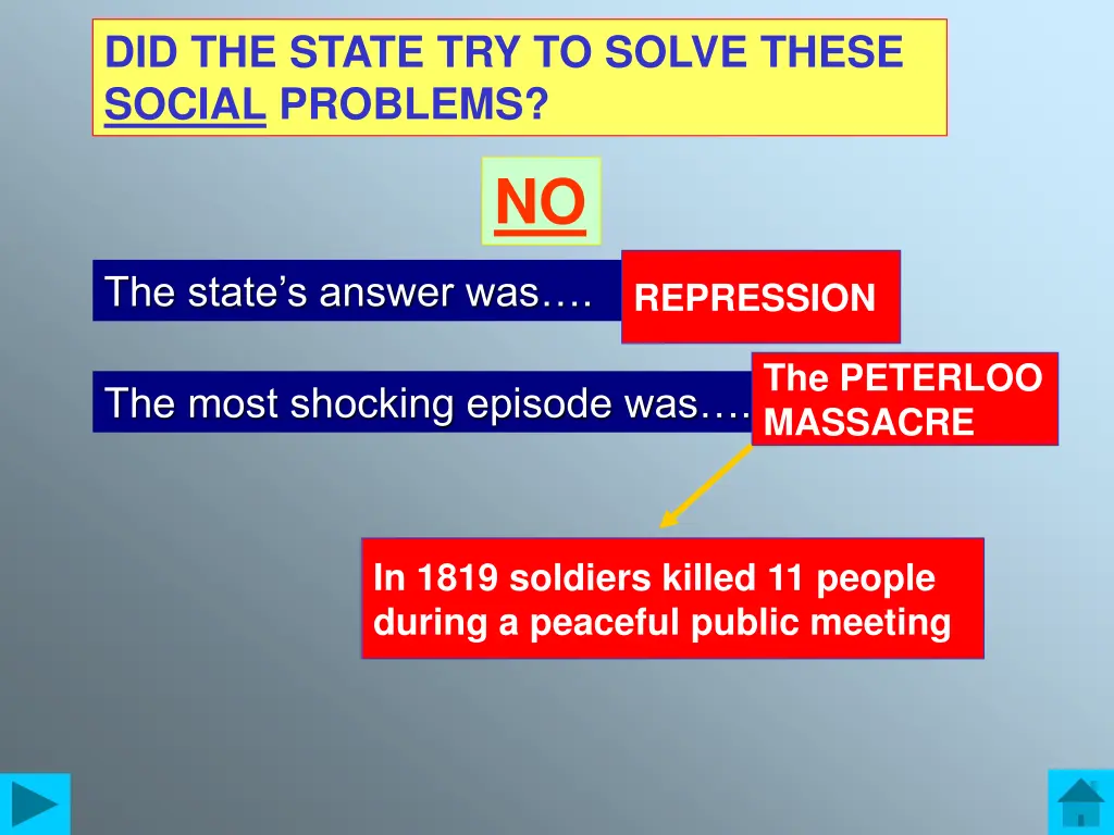 did the state try to solve these social problems