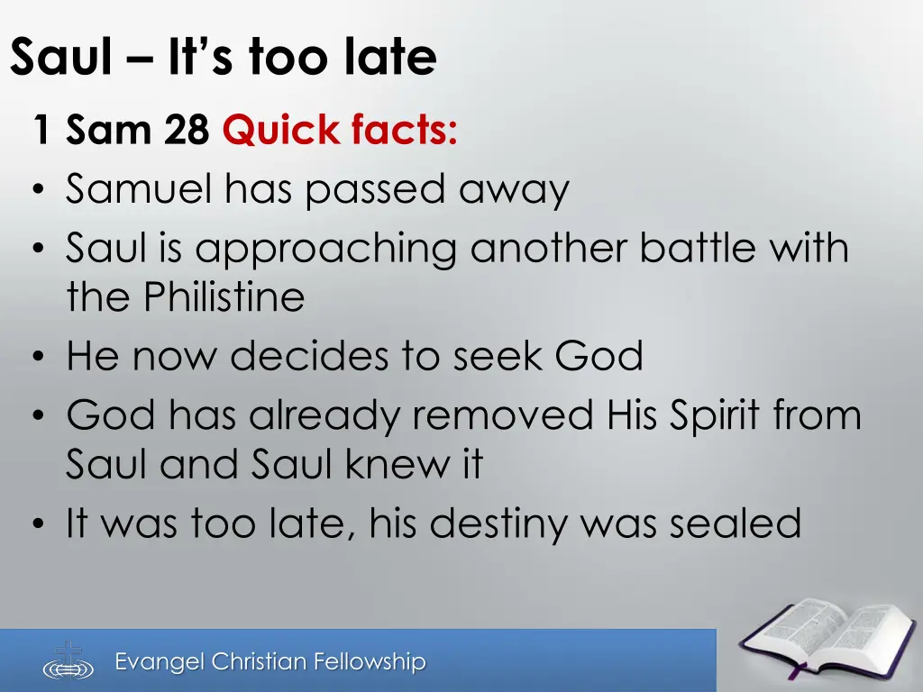 saul it s too late 1 sam 28 quick facts samuel