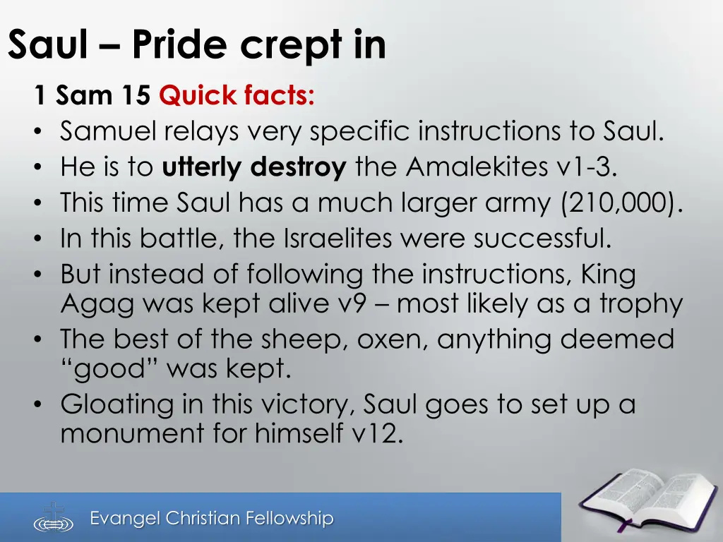 saul pride crept in 1 sam 15 quick facts samuel