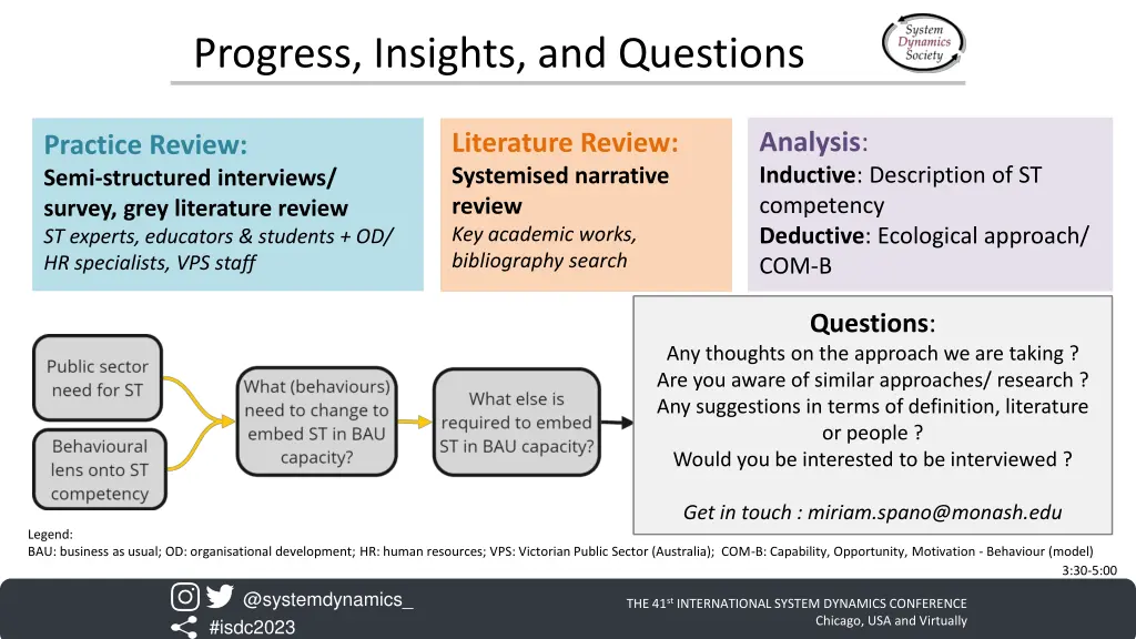 progress insights and questions
