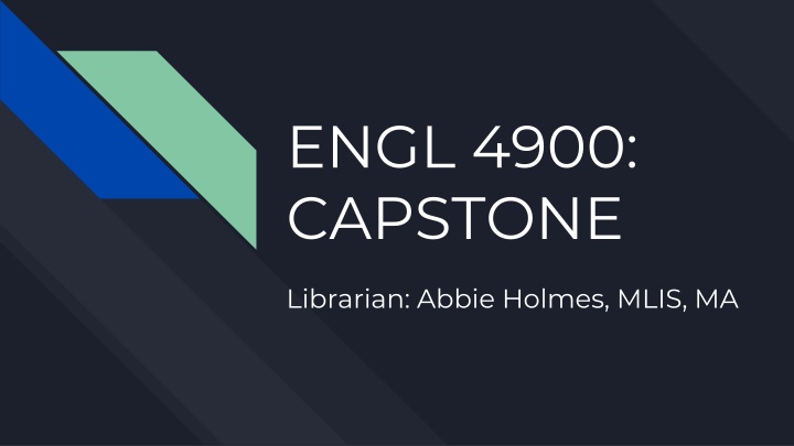engl 4900 capstone