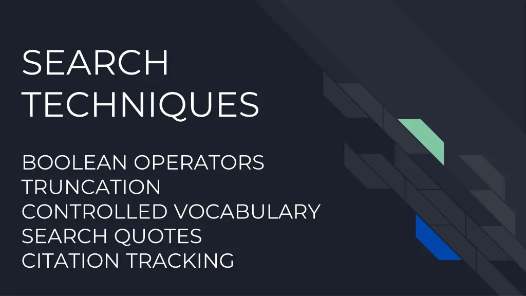 search techniques