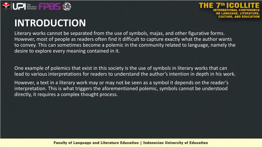introduction literary works cannot be separated