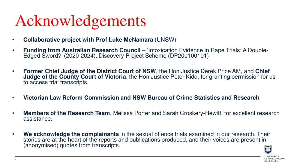 acknowledgements