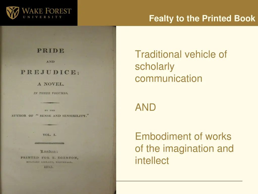 fealty to the printed book