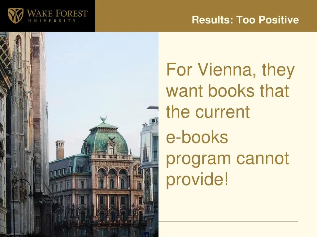 results too positive
