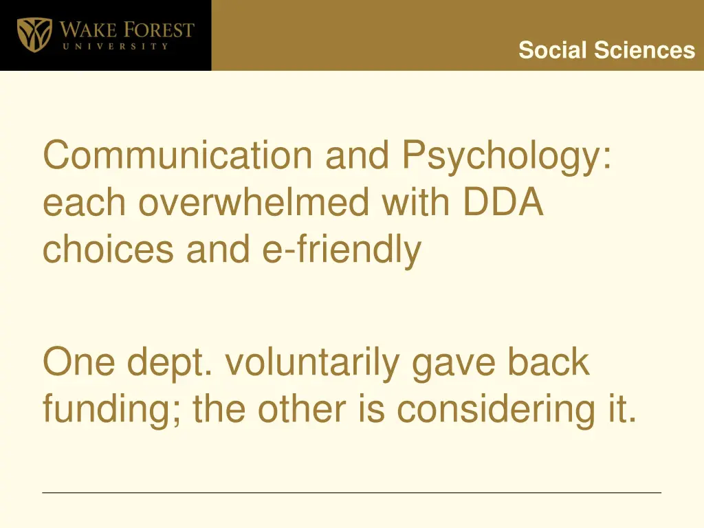 social sciences