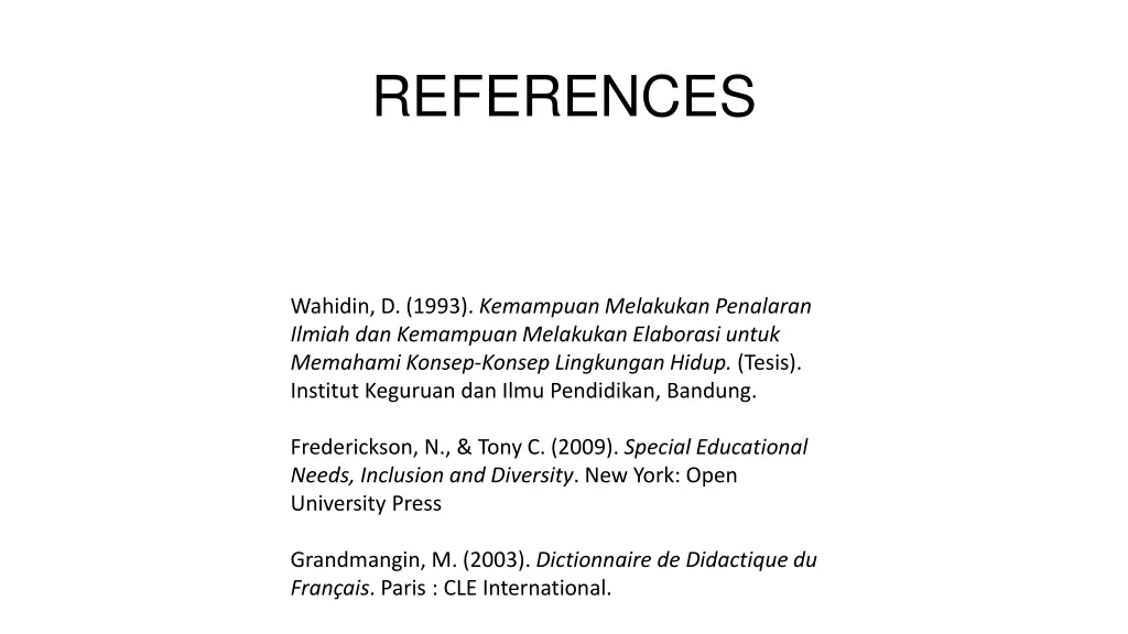 references