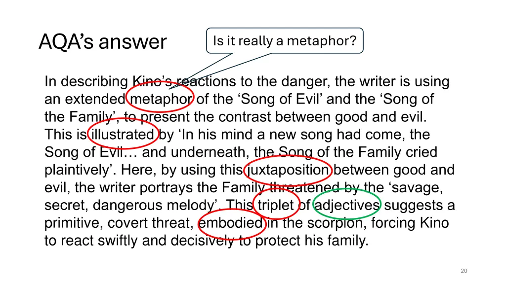aqa s answer