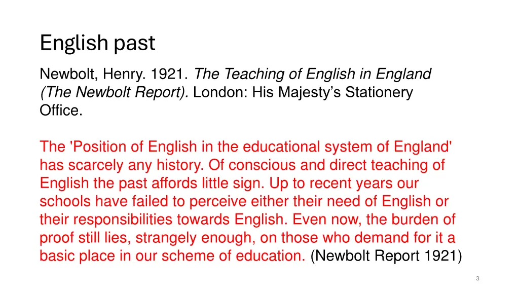 english past