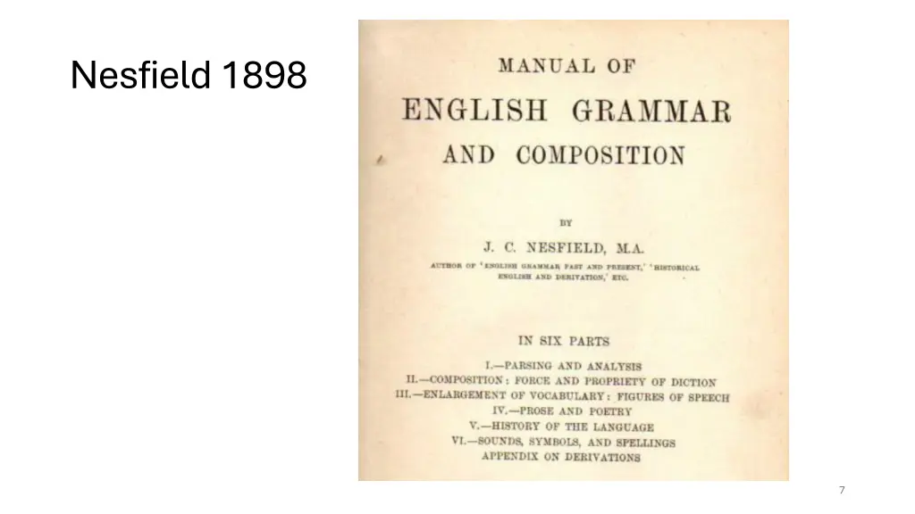 nesfield 1898