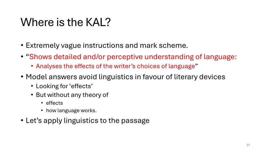 where is the kal