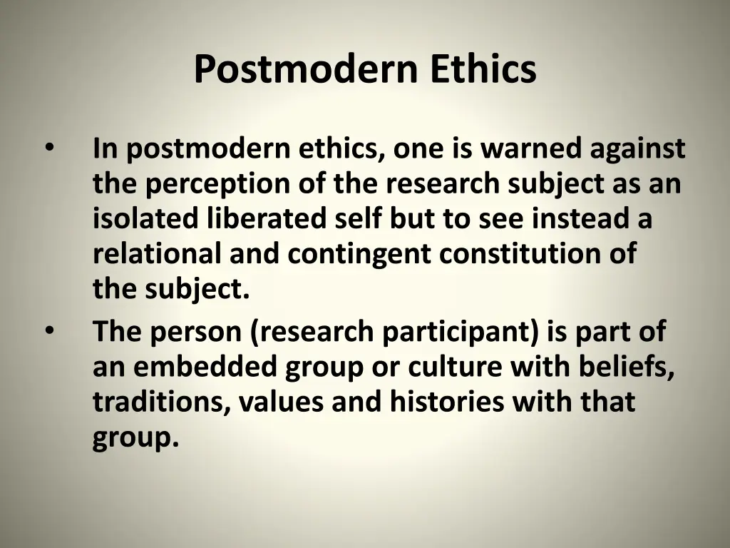 postmodern ethics 3