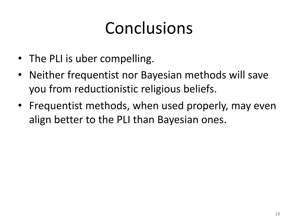 conclusions