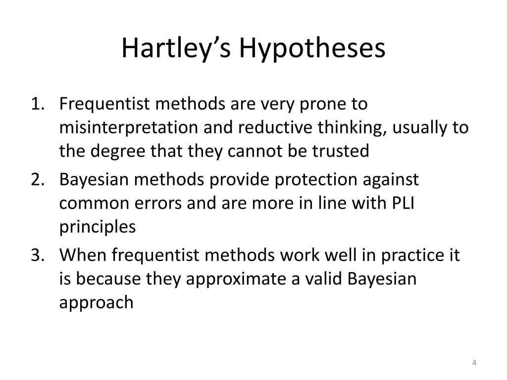 hartley s hypotheses