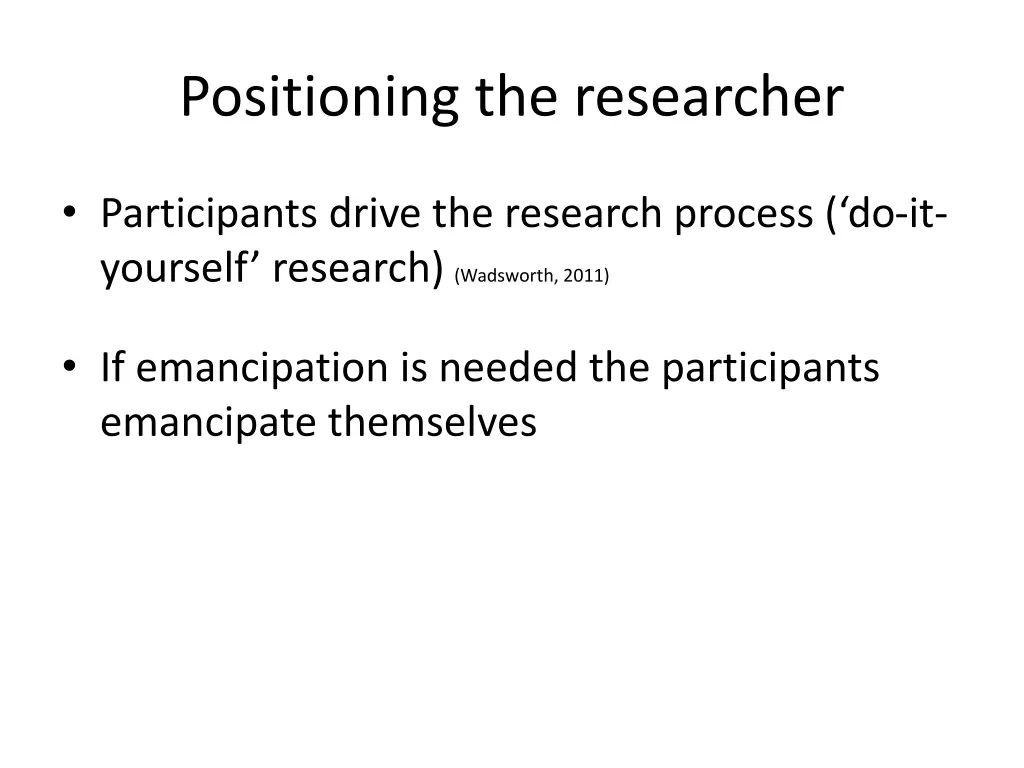 positioning the researcher 3
