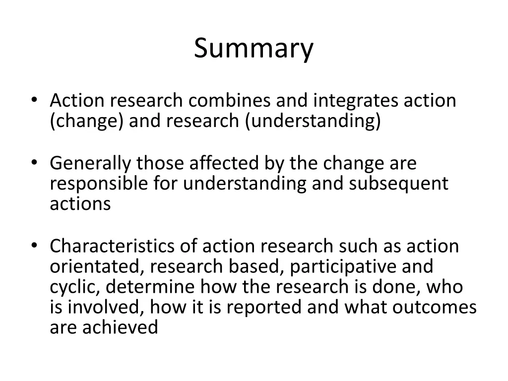 summary