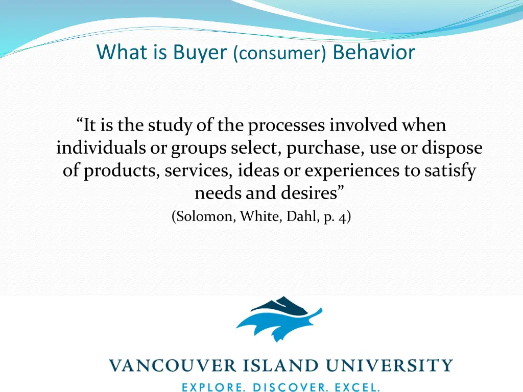 what is buyer consumer behavior