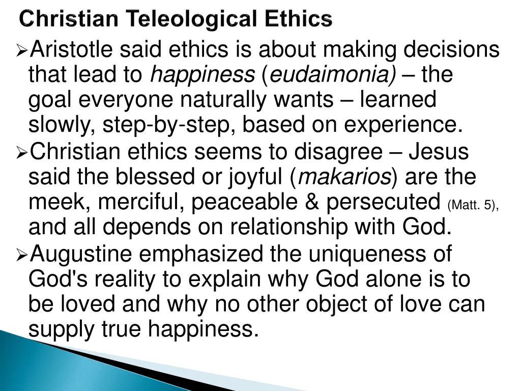 aristotle said ethics is about making decisions