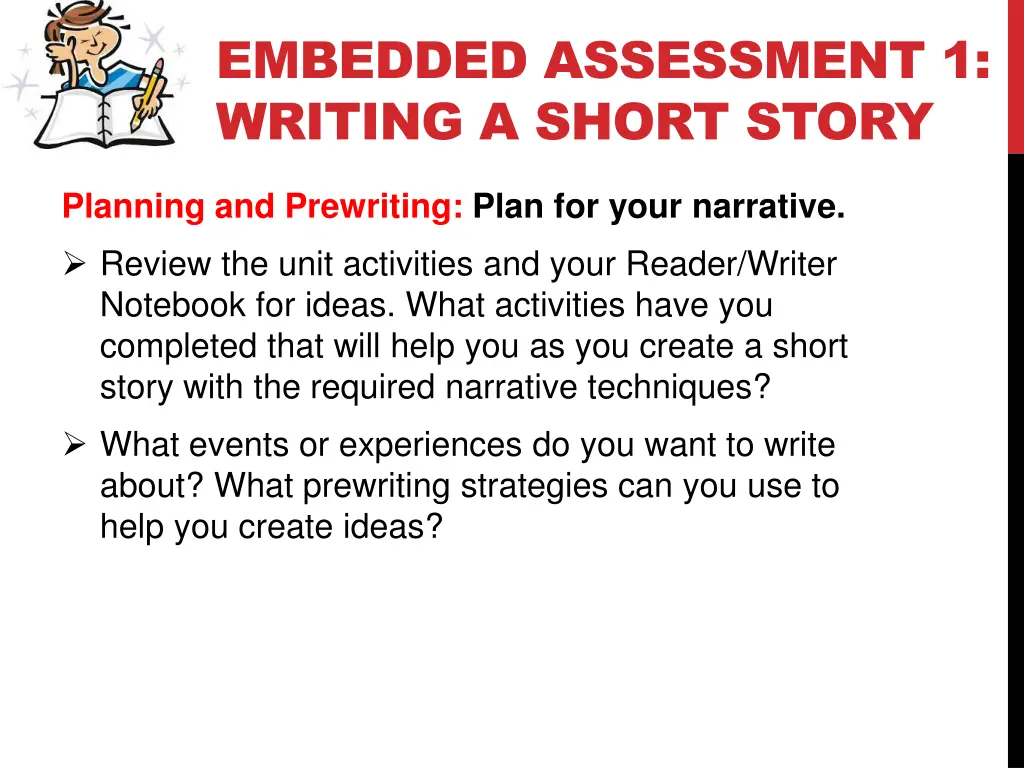 embedded assessment 1 writing a short story 1