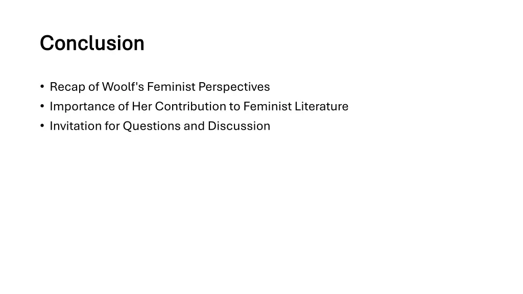 conclusion conclusion
